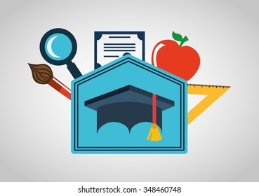 graduation concept design, vector illustration eps10 graphic 