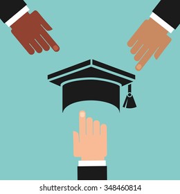 graduation concept design, vector illustration eps10 graphic 