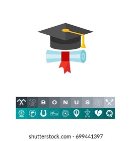 Graduation concept icon