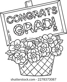 Graduation Congrats Grad Isolated Coloring 