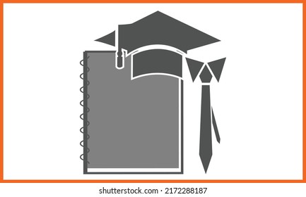Graduation Congratulations Book illustration Design. svg