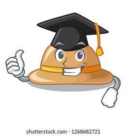Graduation cork het in a shape cartoon