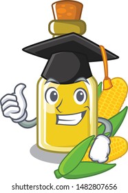 Graduation corn oil put into cartoon bottle