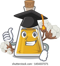 Graduation cottonseed oil isolated in the character