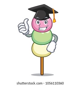 Graduation dango character cartoon style