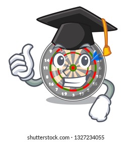 Graduation dartboard in the shape of mascot