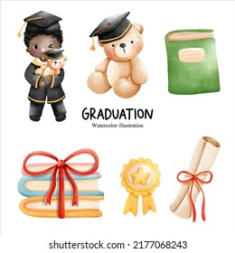 Graduation day. Diploma Vector illustration