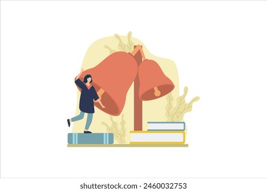 Graduation Day Flat Design Illustration