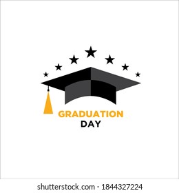 diseño del logo del día de graduación simple moderno para la educación