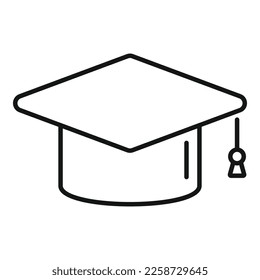 Graduation development icon outline vector. Eco recycle. Agenda united