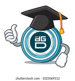 Graduation DigixDAO coin character cartoon