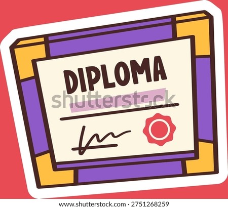 Graduation diploma in frame design