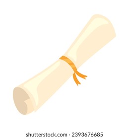 graduation diploma illustration vector isolated