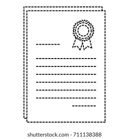 graduation diploma isolated icon