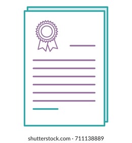 graduation diploma isolated icon