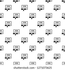 Graduation diploma pattern seamless vector repeat geometric for any web design