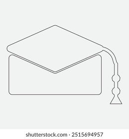Graduação e educação ícone cap. ilustração vetorial.