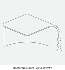 Graduação e educação ícone cap. ilustração vetorial.