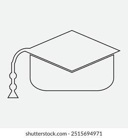 Graduation and Education cap icon. vector illustration.