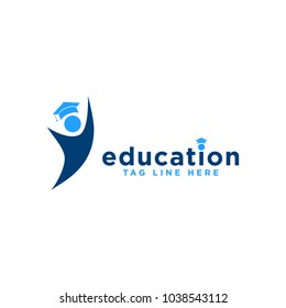 Graduation Education Icon Vector Template