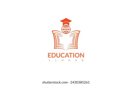 graduation, education logo and symbol .Vector abstract logo design template.