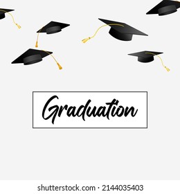 graduation elements of graphic resource for greeting card template background