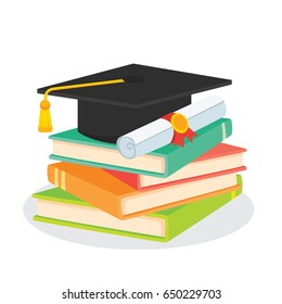 Graduation elements icon design. Vector illustration