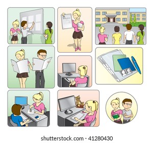 graduation exams, tests