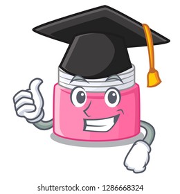 Graduation face cream in the cartoon form