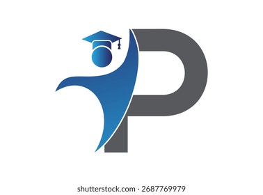 Graduierung flach Icon human mit letzterem P-Design-Konzept