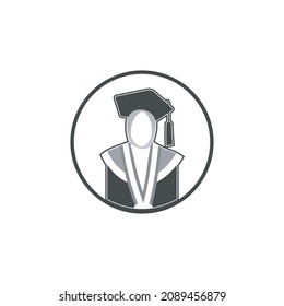 graduation flat illustration vector. graduation icon. cartoon graduation