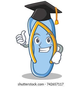 Graduation flip flops character cartoon