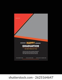 Plantilla de diseño de volante de graduación