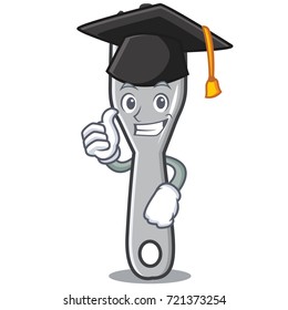 Graduation fork character cartoon style