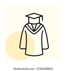 Vector de vestido de graduación, píxel perfecto, archivo ilustrador 