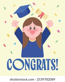graduation graduate student celebration congratulation school university study graduating degree certificate veremony celebrating campus