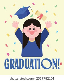 graduation graduate student celebration congratulation school university study graduating degree certificate veremony celebrating campus