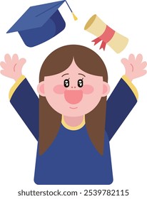 graduation graduate student celebration congratulation school university study graduating degree certificate veremony celebrating campus