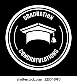 graduation graphic design , vector illustration