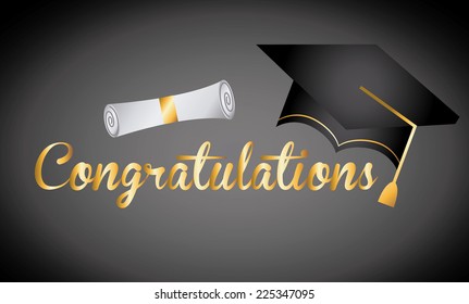 graduation graphic design , vector illustration