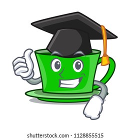 Graduation green tea character cartoon