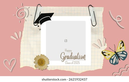 Formatura vetor modelo design. Design de grade fotográfica.