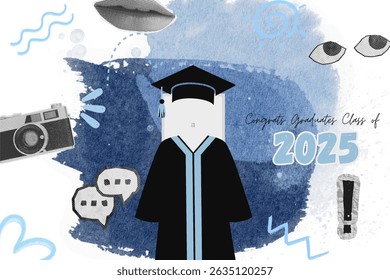 Saludo de graduación diseño de Plantilla de Vector.