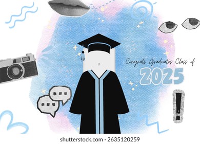 Saludo de graduación diseño de Plantilla de Vector.