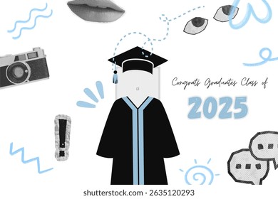 Saludo de graduación diseño de Plantilla de Vector.