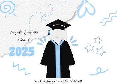 Saludo de graduación diseño de Plantilla de Vector.