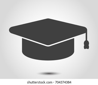 Graduation hat cap art icon for apps and websites