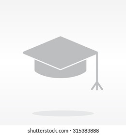 Graduation hat cap icon