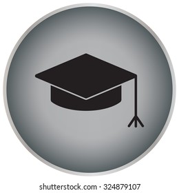 Graduation hat cap icon