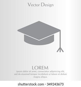 Graduation hat cap icon